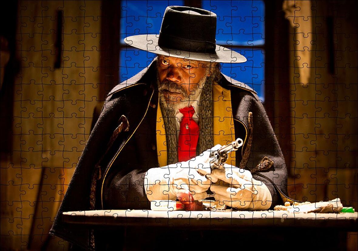 Cakapuzzle  Nefret Sekizlisi Samuel L Jackson Puzzle Yapboz MDF Ahşap