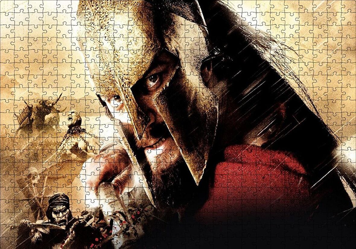 Cakapuzzle  300 Spartalı Sahneler Puzzle Yapboz MDF Ahşap