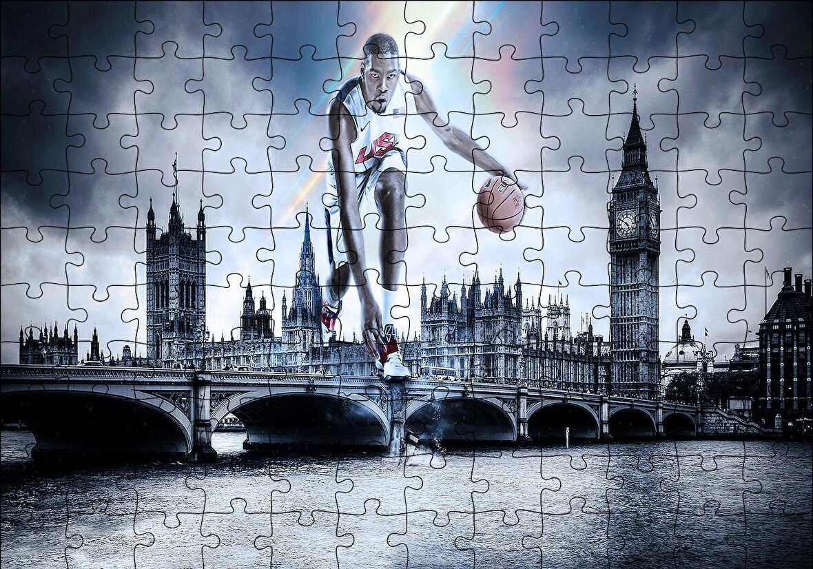 Cakapuzzle  Kevin Durant İngiltere Körüleri Puzzle Yapboz MDF Ahşap