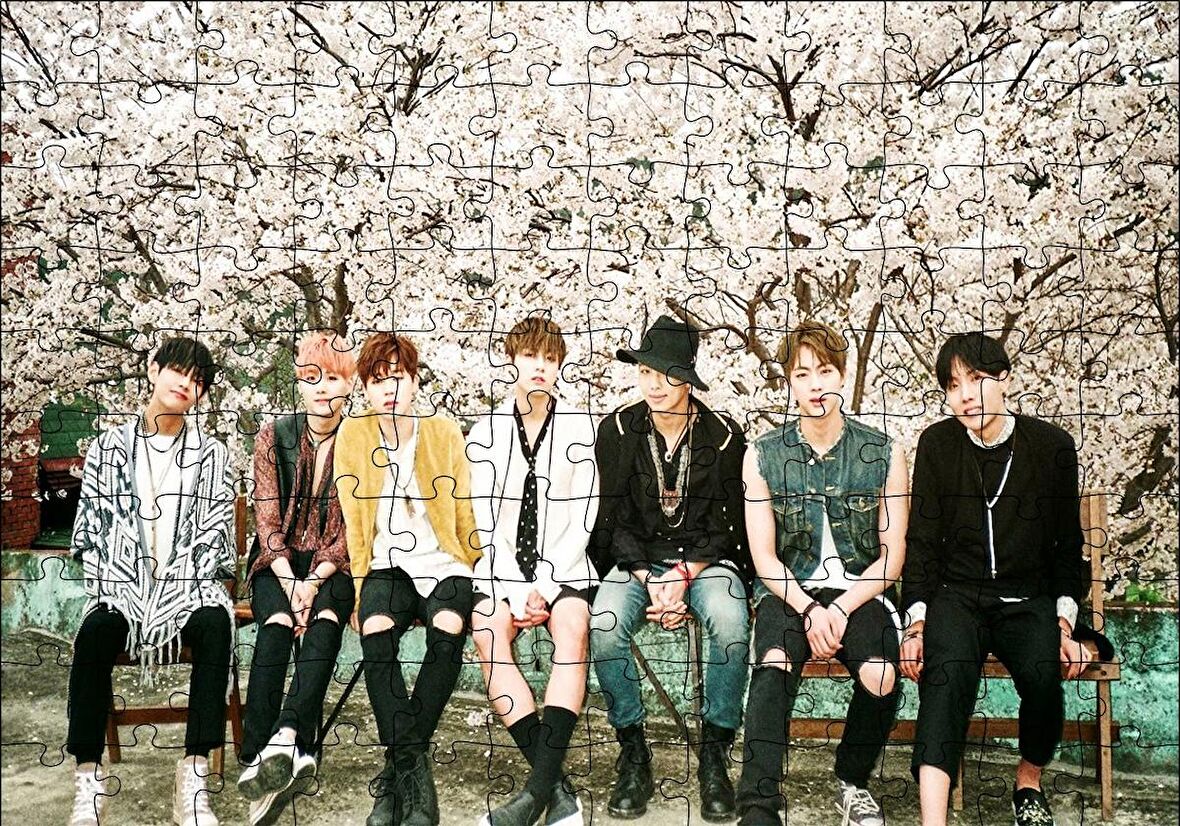 Cakapuzzle  Kore Pop Grubu BTS Puzzle Yapboz MDF Ahşap