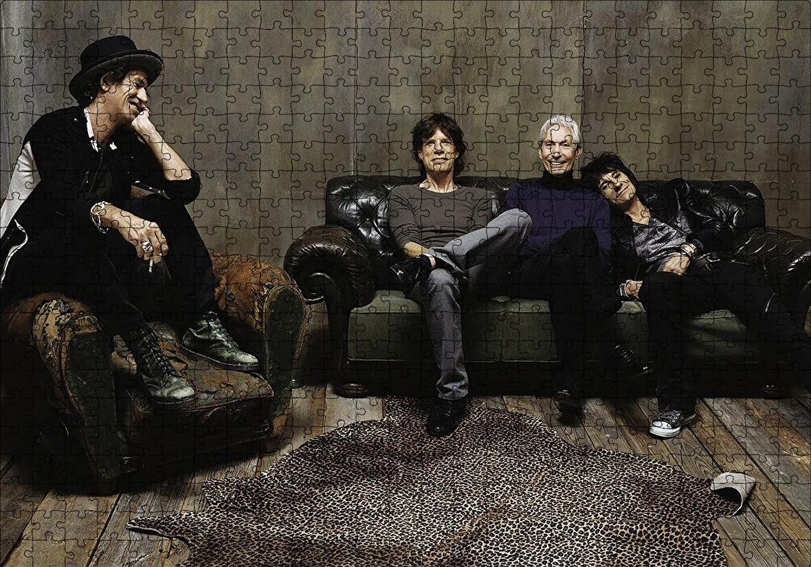 Cakapuzzle  Rolling Solistler Leopar Kürkü Halı Puzzle Yapboz MDF Ahşap