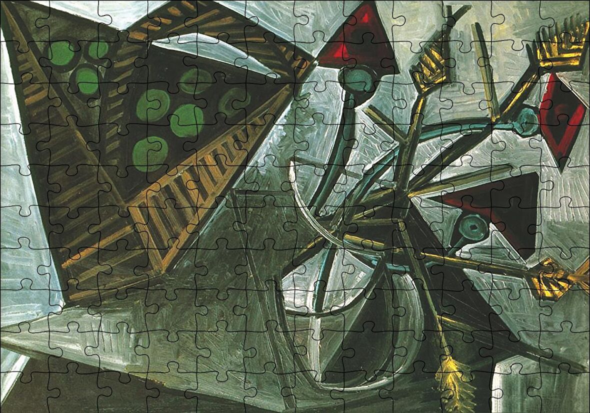 Cakapuzzle  Still Life Bascket of Fruit1942 by Pablo Picasso Puzzle Yapboz MDF Ahşap
