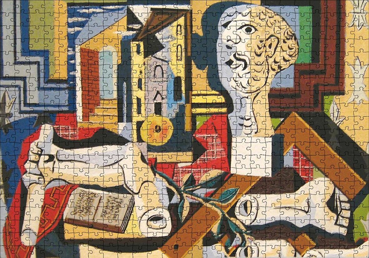 Cakapuzzle  Studio Plaster Head1925 by Pablo Picasso Puzzle Yapboz MDF Ahşap