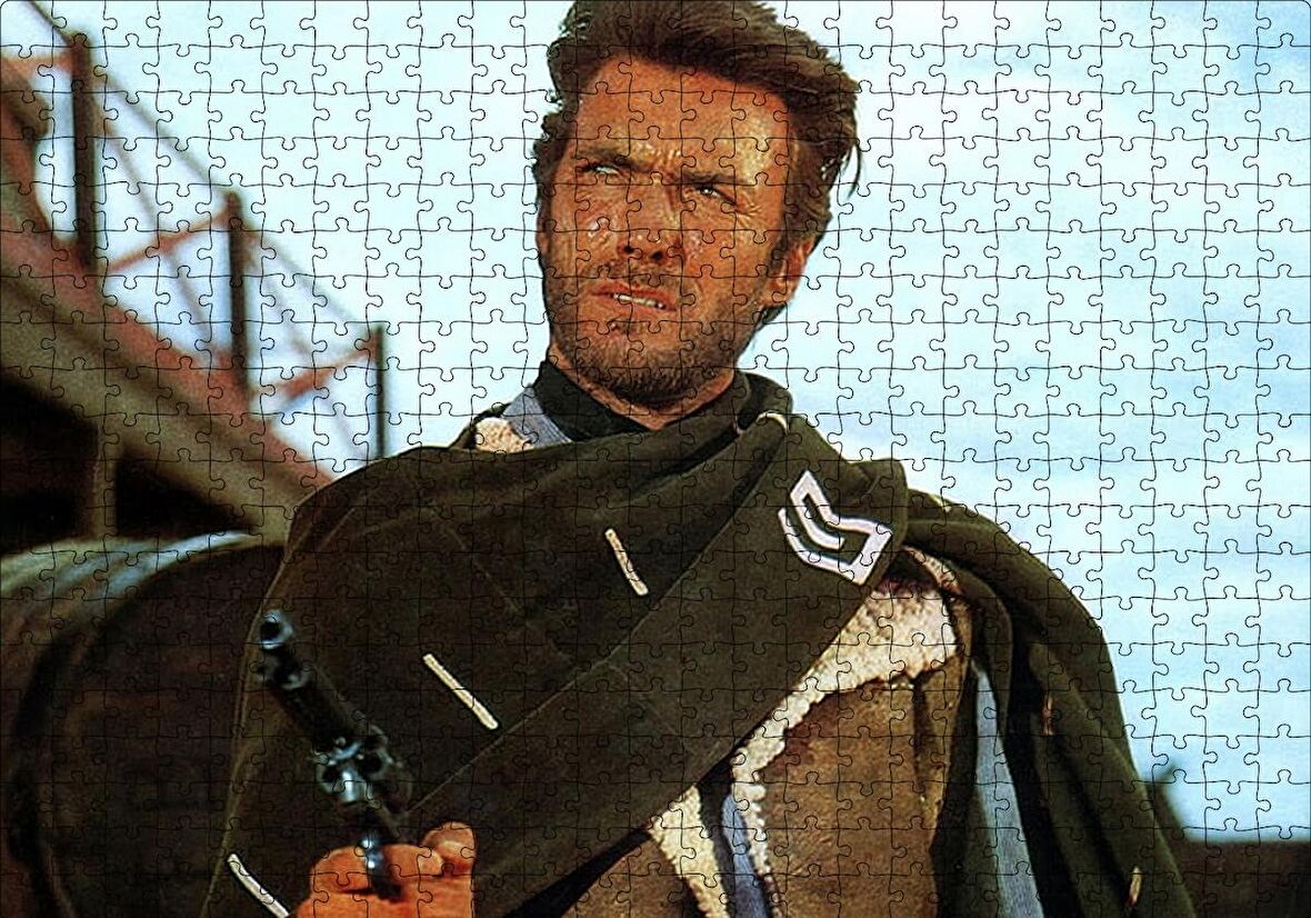 Cakapuzzle  Bir Avuç Dolar İçin Clint Eastwood Puzzle Yapboz MDF Ahşap
