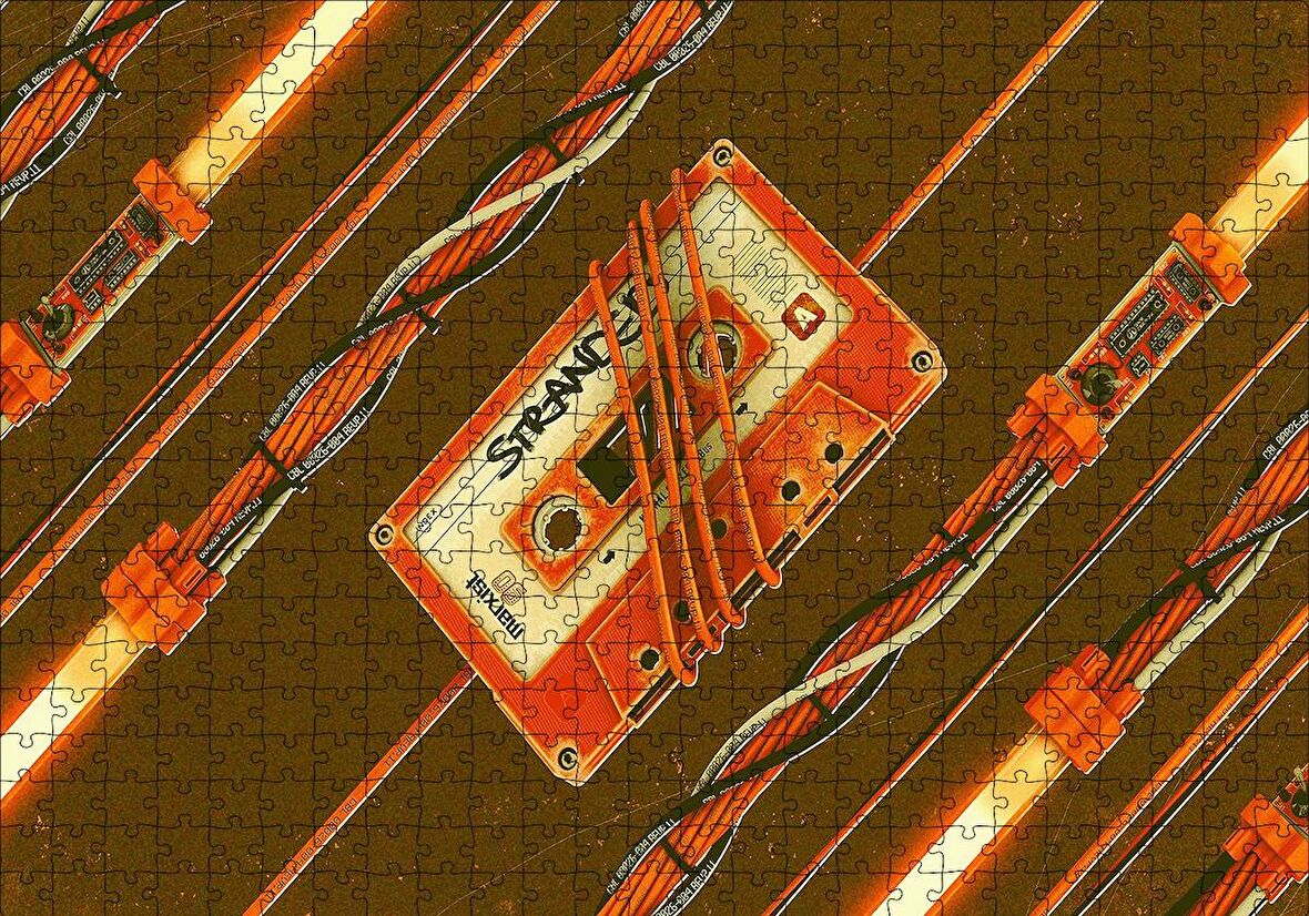 Cakapuzzle  Teknoloji ve Nostalji Yan Yana Puzzle Yapboz MDF Ahşap