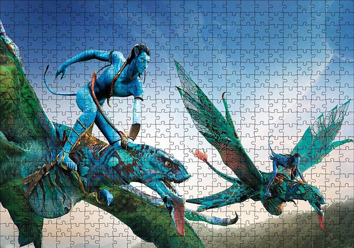 Cakapuzzle  Avatar ve Ikranlar Görseli Puzzle Yapboz MDF Ahşap