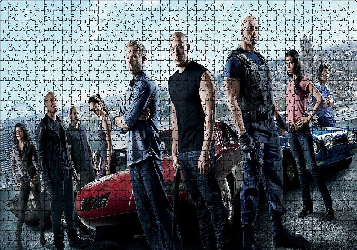 Cakapuzzle  Fast and Furious Paul Walker Hızlı Yaşa Genç Öl Puzzle Yapboz MDF Ahşap