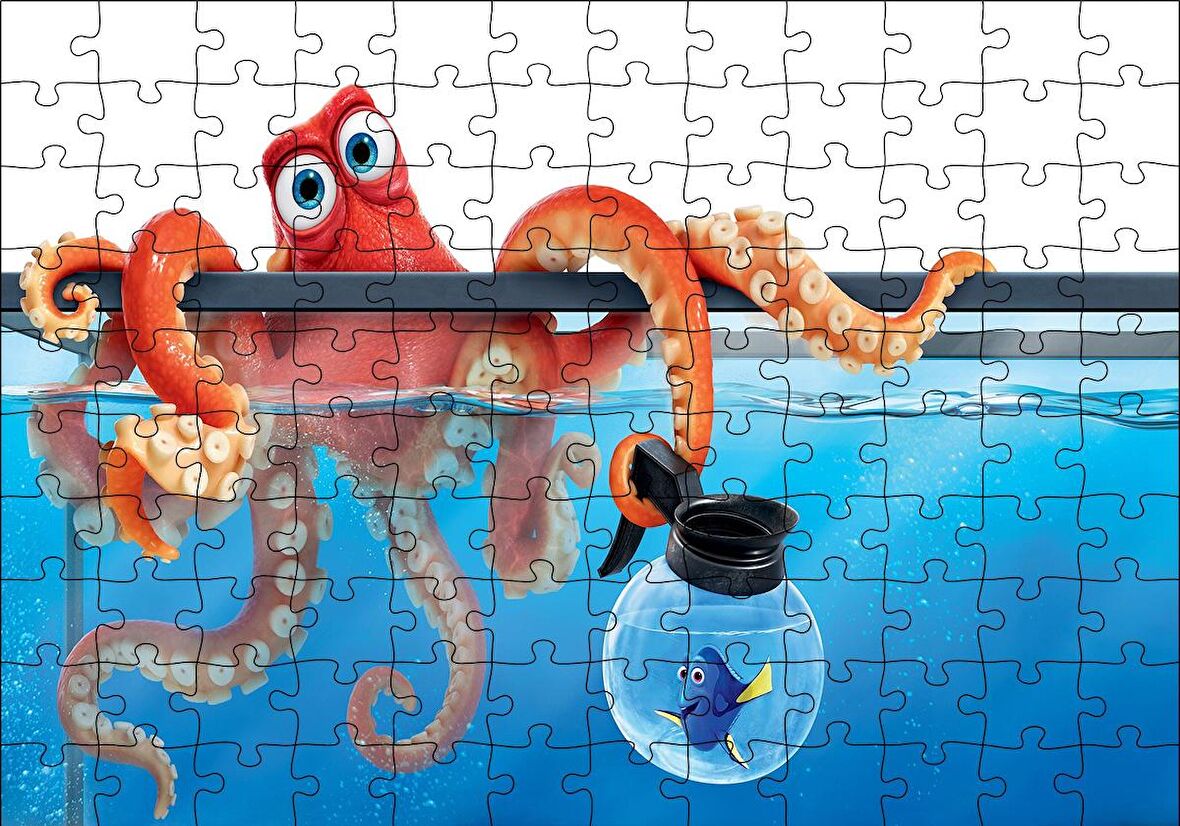 Cakapuzzle  Finding Dory Ahtapot Puzzle Yapboz MDF Ahşap