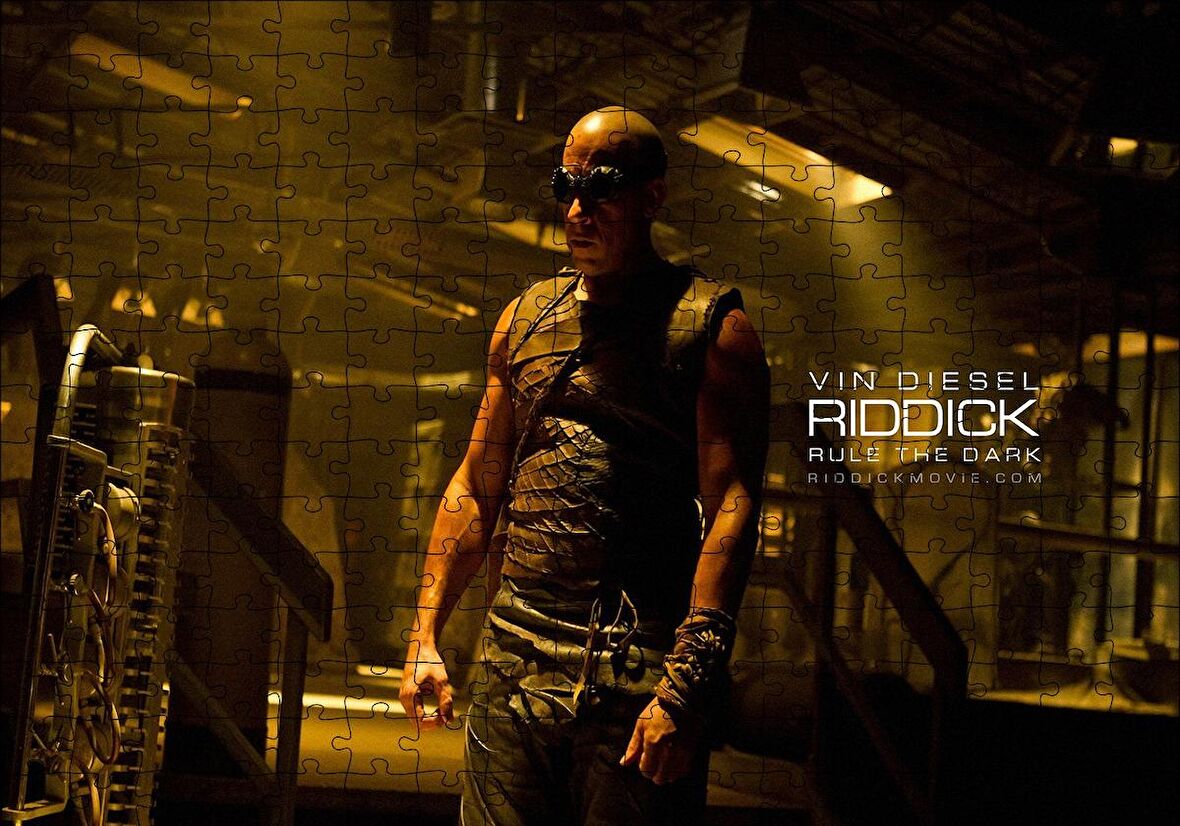 Cakapuzzle  Riddick Vin Diesel Görseli Puzzle Yapboz MDF Ahşap