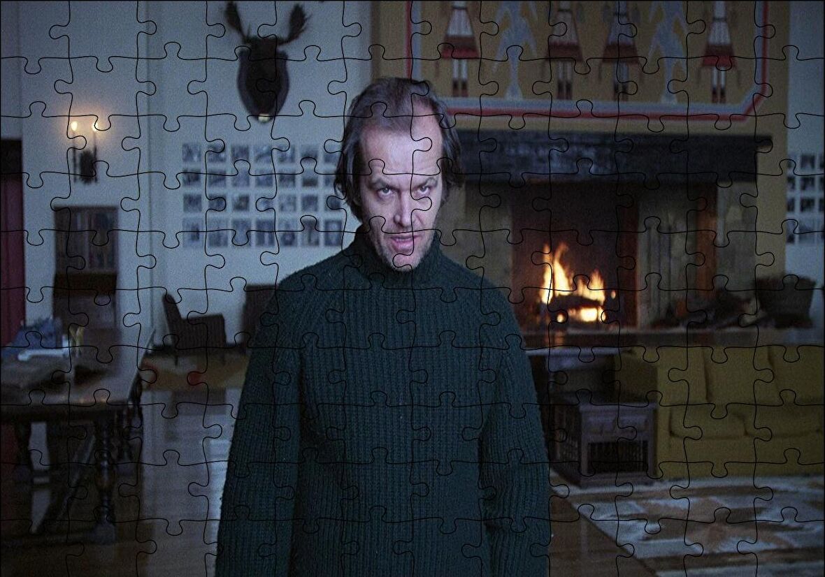 Cakapuzzle  The Shining Jack Nicholson Artwork Puzzle Yapboz MDF Ahşap