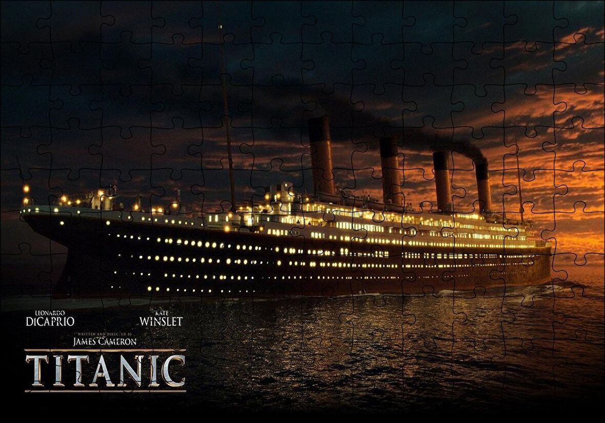 Cakapuzzle  Titanic Film Afişi Puzzle Yapboz MDF Ahşap