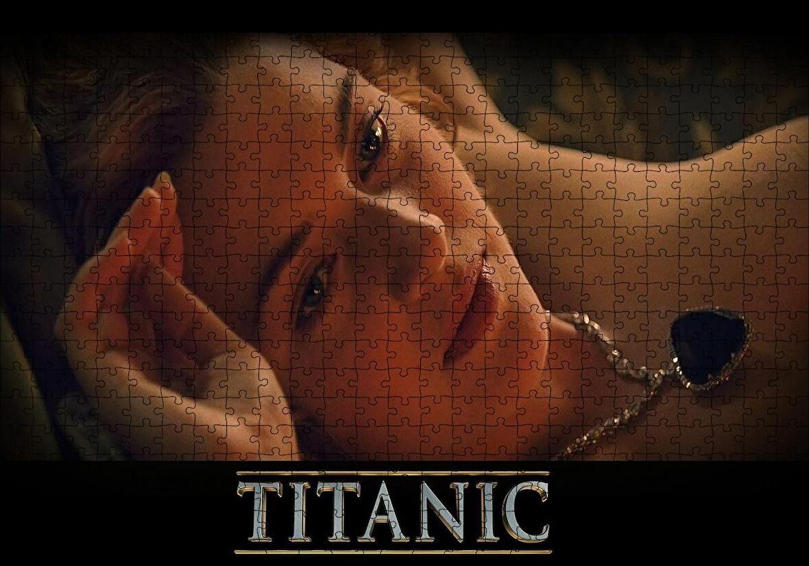 Cakapuzzle  Titanic Rose Poz Veriyor Puzzle Yapboz MDF Ahşap