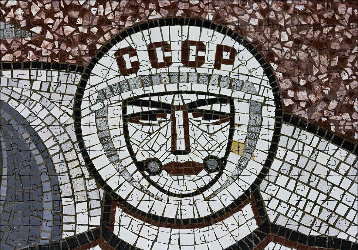 Cakapuzzle  Mozaik Sovyetler Birliği Puzzle Yapboz MDF Ahşap