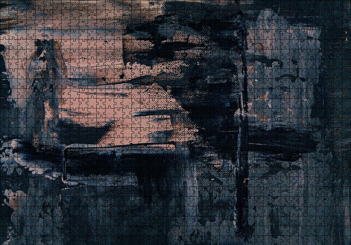 Cakapuzzle  Sürreal Fırça Darbeleri Puzzle Yapboz MDF Ahşap