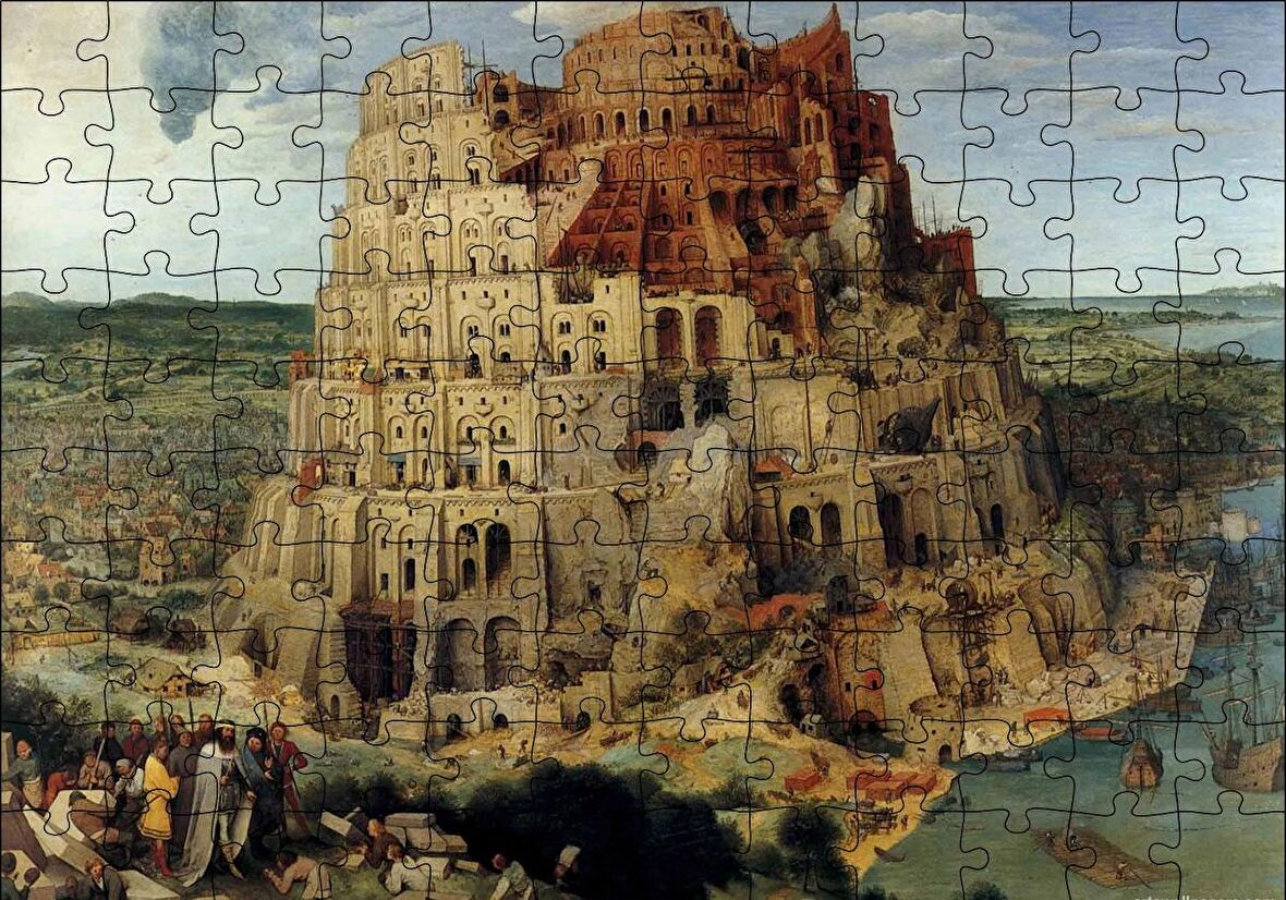 Cakapuzzle  Babil Kulesi Puzzle Yapboz MDF Ahşap