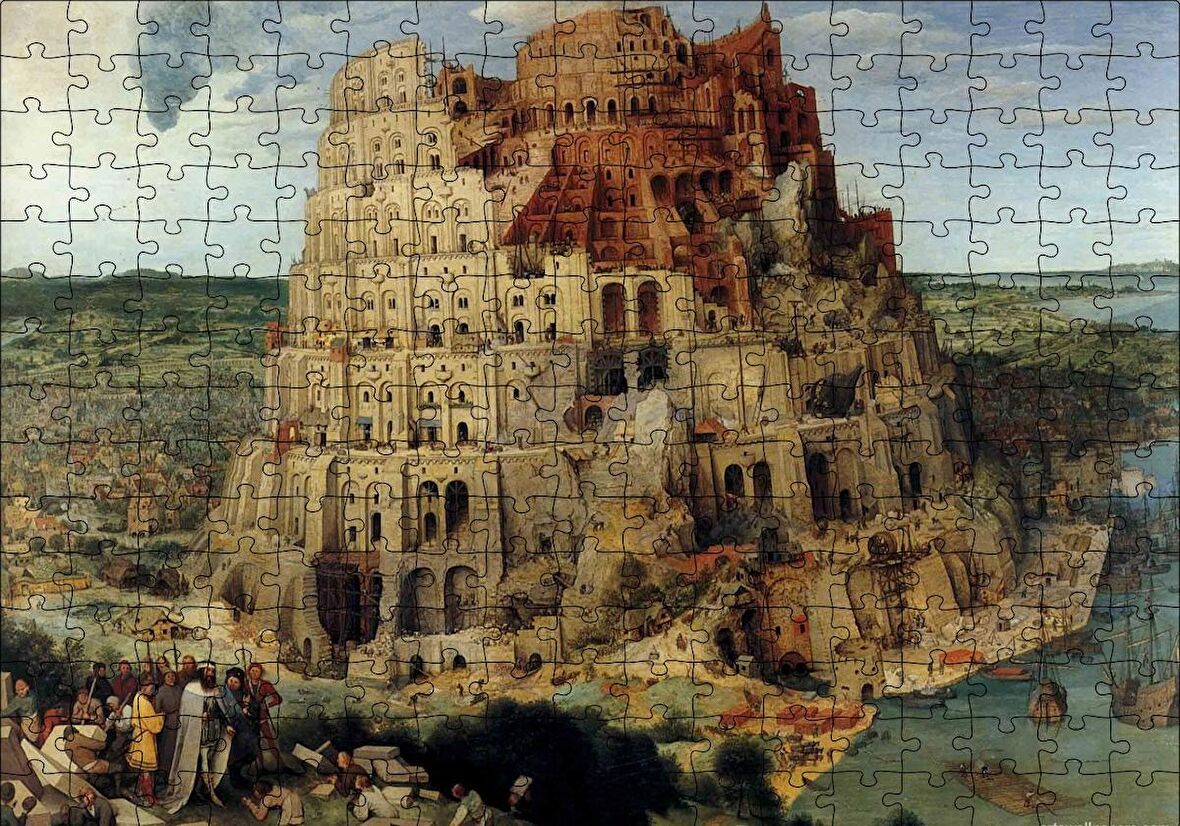 Cakapuzzle  Babil Kulesi Puzzle Yapboz MDF Ahşap