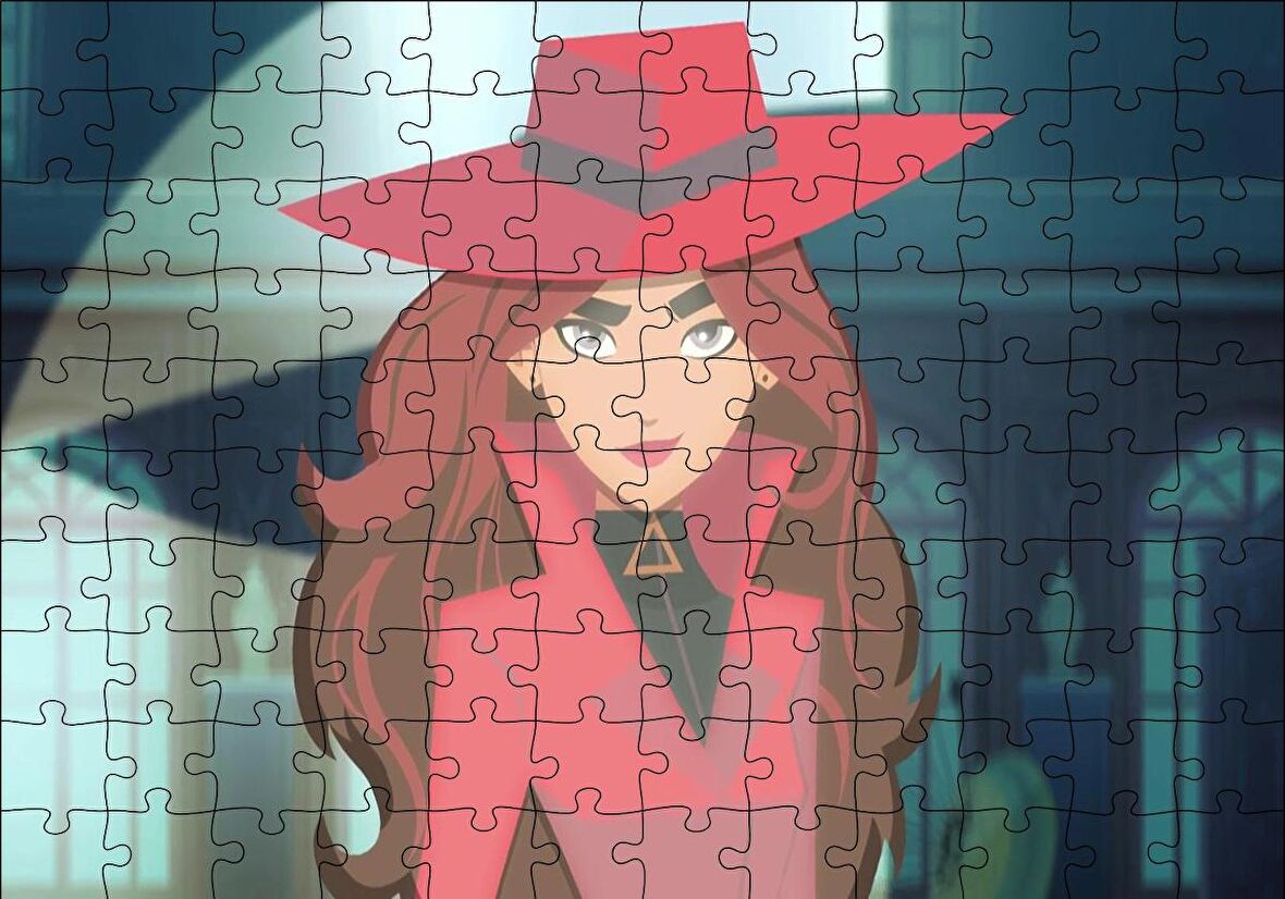 Cakapuzzle  Carmen Sandiego Portre Puzzle Yapboz MDF Ahşap