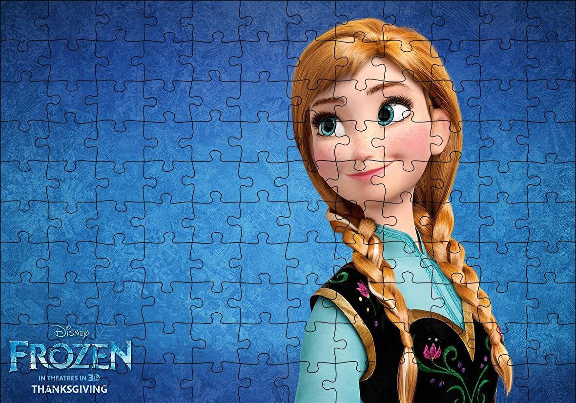Cakapuzzle  Frozen Anna Puzzle Yapboz MDF Ahşap