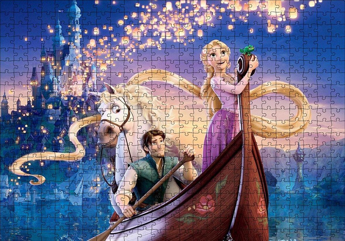 Cakapuzzle  Sinbad ve Prenses Kayıkta Puzzle Yapboz MDF Ahşap
