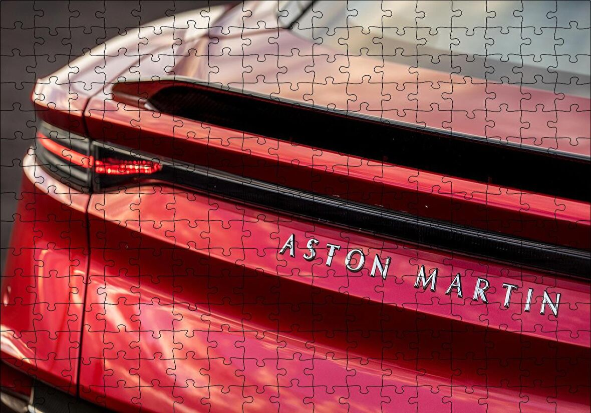 Cakapuzzle  Aston Martin Superleggera Volante Arka Görünüş Puzzle Yapboz MDF Ahşap