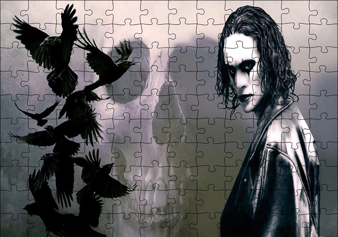 Cakapuzzle  Brandon Lee Kargalar ve Kuru Kafa Puzzle Yapboz MDF Ahşap