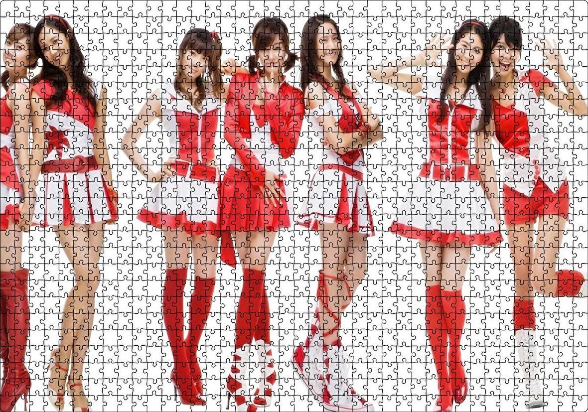 Cakapuzzle  Kırmızılı Girls Generation Kızlar Puzzle Yapboz MDF Ahşap