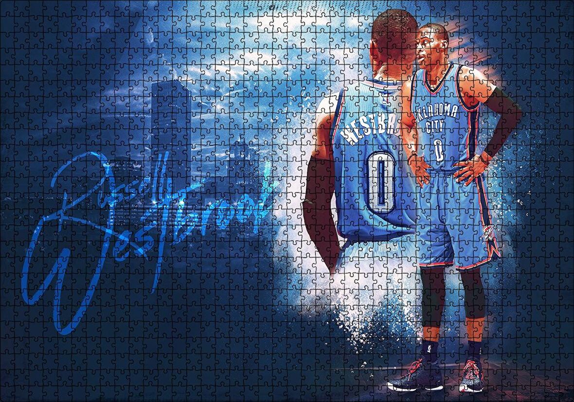 Cakapuzzle  Russell Westbrook Puzzle Yapboz MDF Ahşap