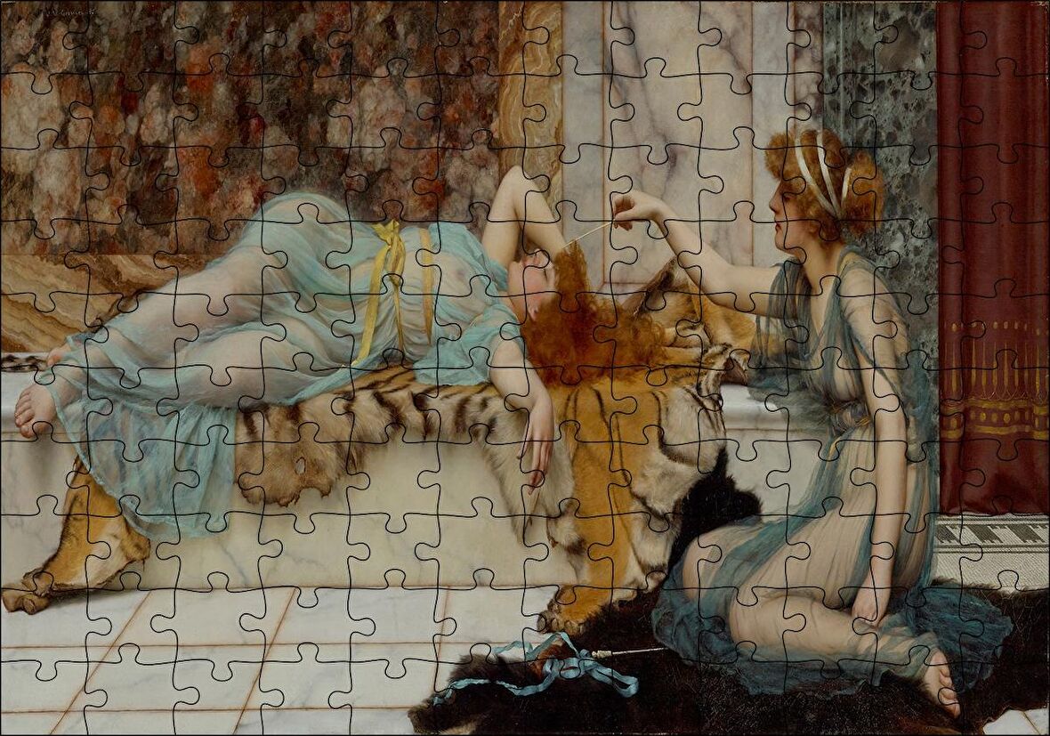 Cakapuzzle  Haremde İstirahat Saati Puzzle Yapboz MDF Ahşap