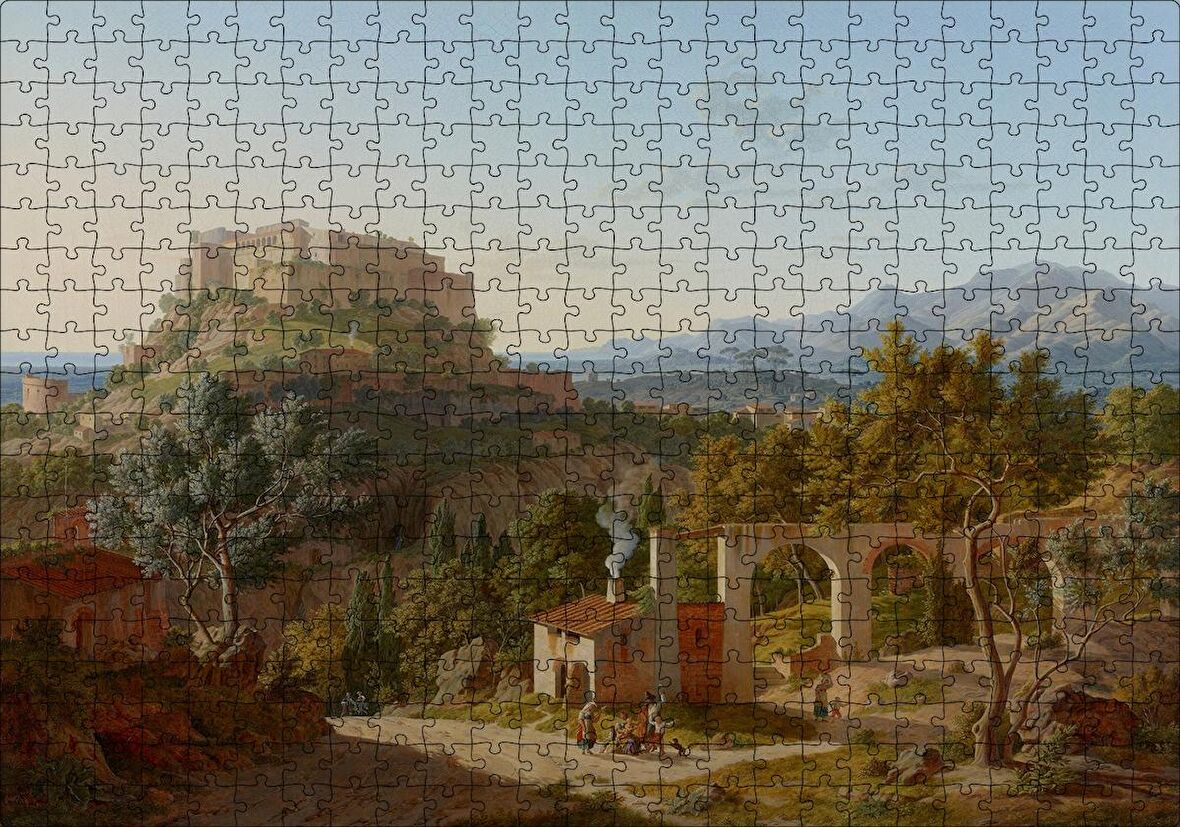 Cakapuzzle  Massa Di Carrara Kalesi Puzzle Yapboz MDF Ahşap