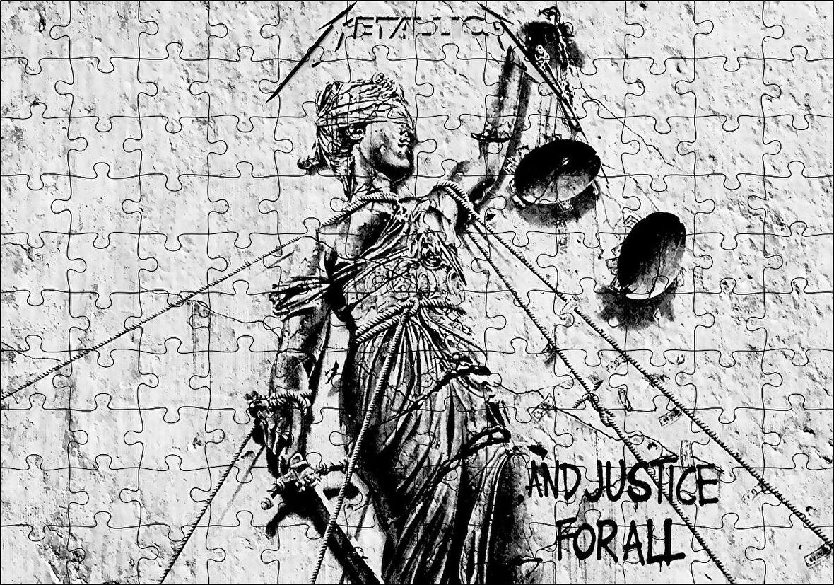 Cakapuzzle  Metallica And Justice For All Albüm Kapağı Puzzle Yapboz MDF Ahşap