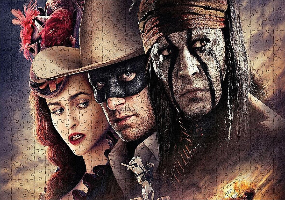 Cakapuzzle  The Lone Ranger Filmi Görseli Puzzle Yapboz MDF Ahşap