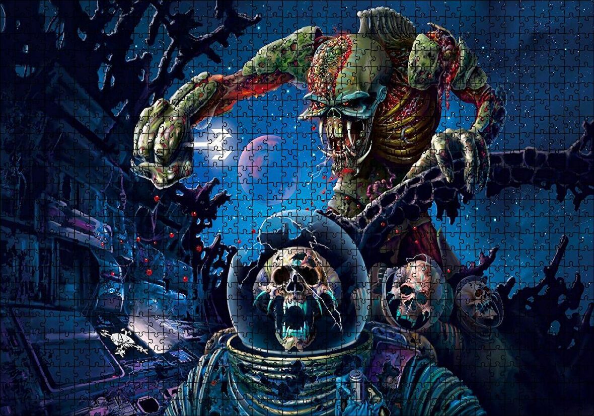 Cakapuzzle  Yaratıkların Savaşı İllüstrasyon Puzzle Yapboz MDF Ahşap