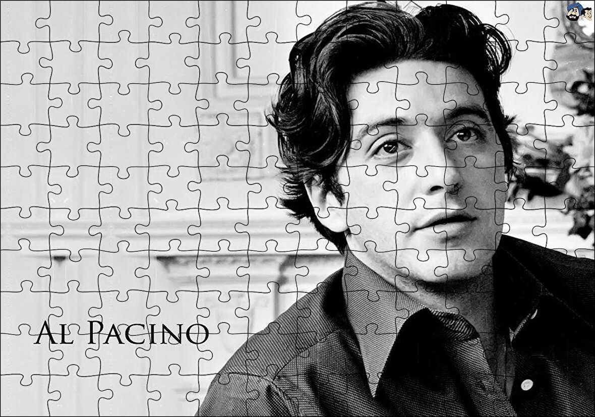 Cakapuzzle  Al-Pacino Gençlik Resmi Puzzle Yapboz MDF Ahşap