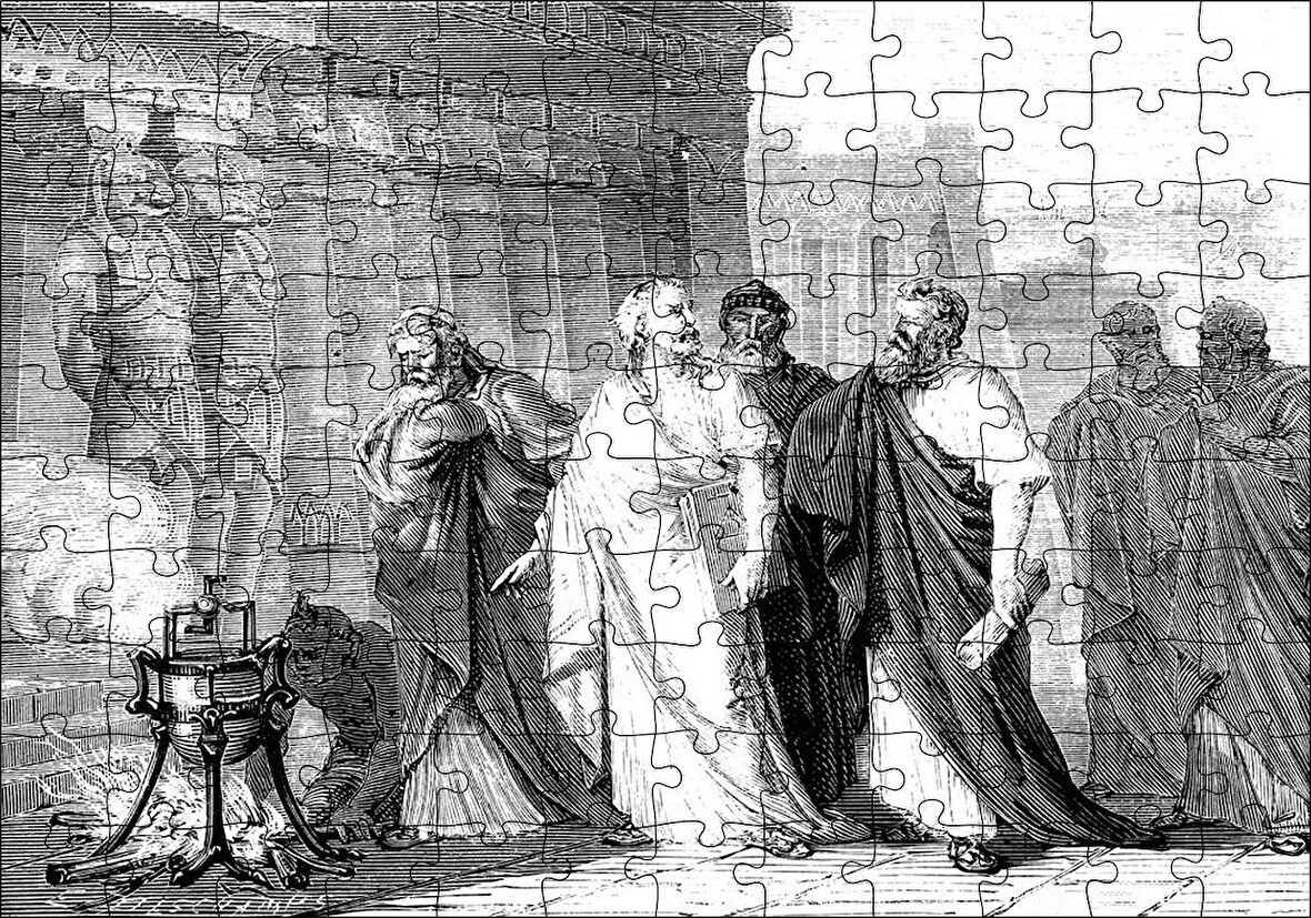 Cakapuzzle  Antik Dünyada Bilimsel Düşüncenin Evrimi Puzzle Yapboz MDF Ahşap