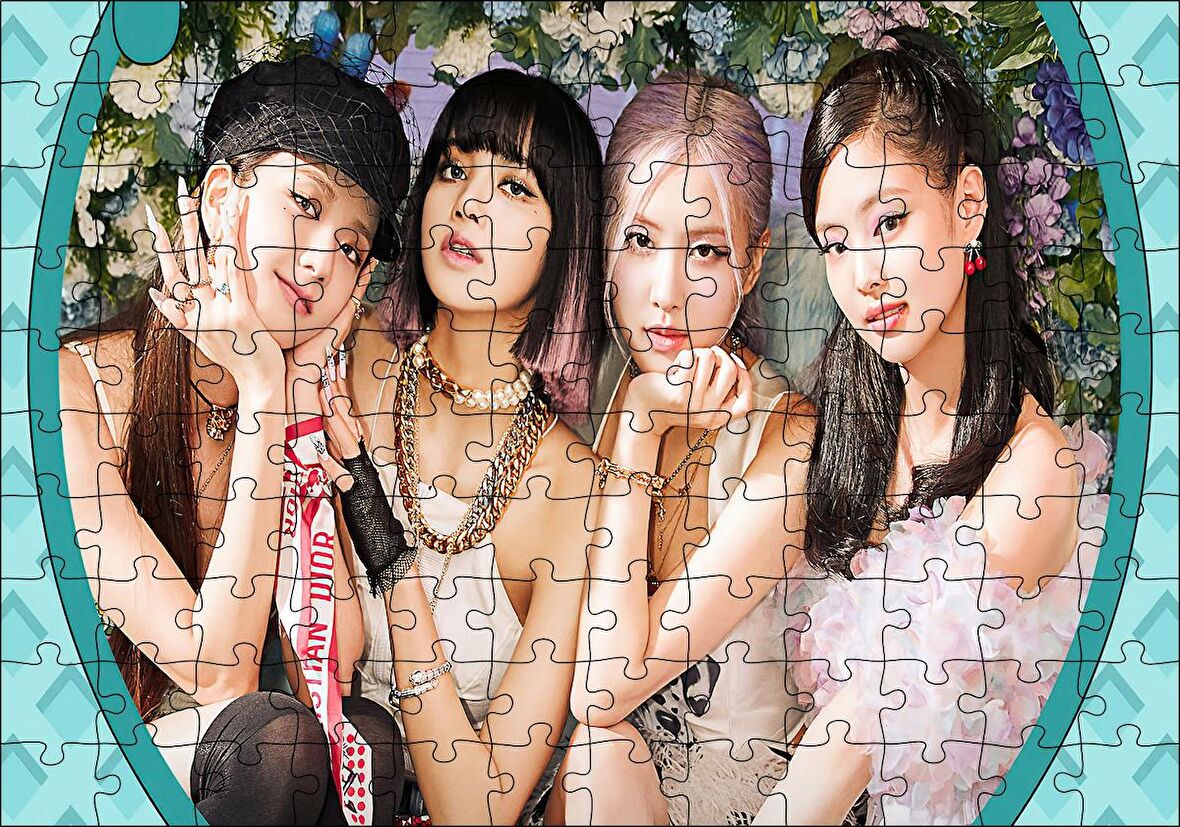 Cakapuzzle  Blackpinkten Kızlar Görseli Puzzle Yapboz MDF Ahşap