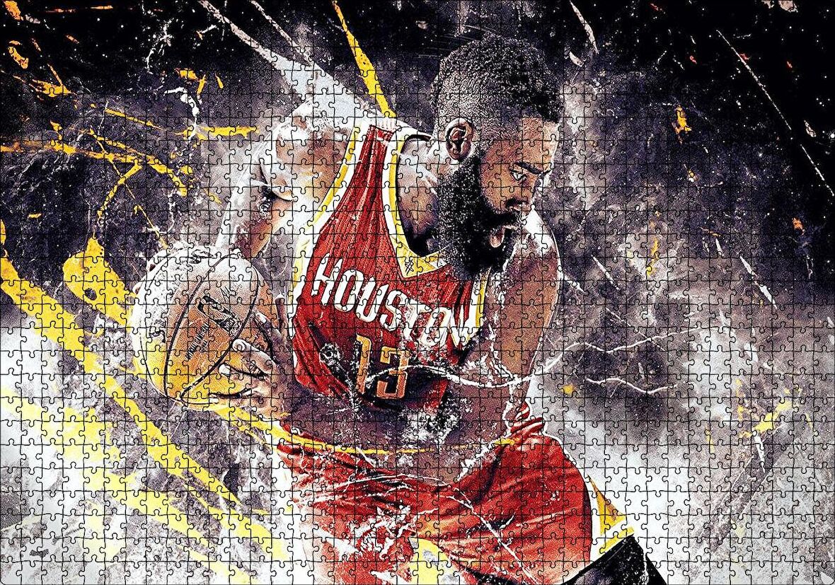 Cakapuzzle  Basketbol James Harden Puzzle Yapboz MDF Ahşap