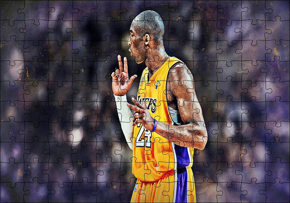 Cakapuzzle  Basketbol Kobe Bryant Invincible Puzzle Yapboz MDF Ahşap