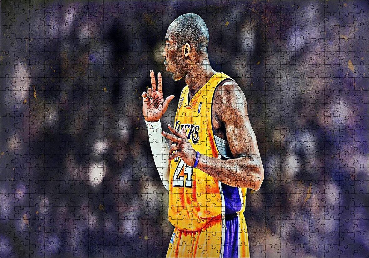 Cakapuzzle  Basketbol Kobe Bryant Invincible Puzzle Yapboz MDF Ahşap