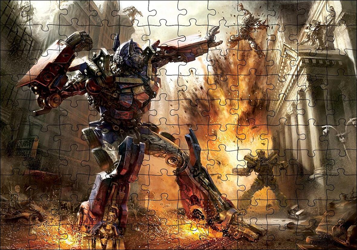 Cakapuzzle  Ayın Karanlık Transformers Filmi Görseli Puzzle Yapboz MDF Ahşap
