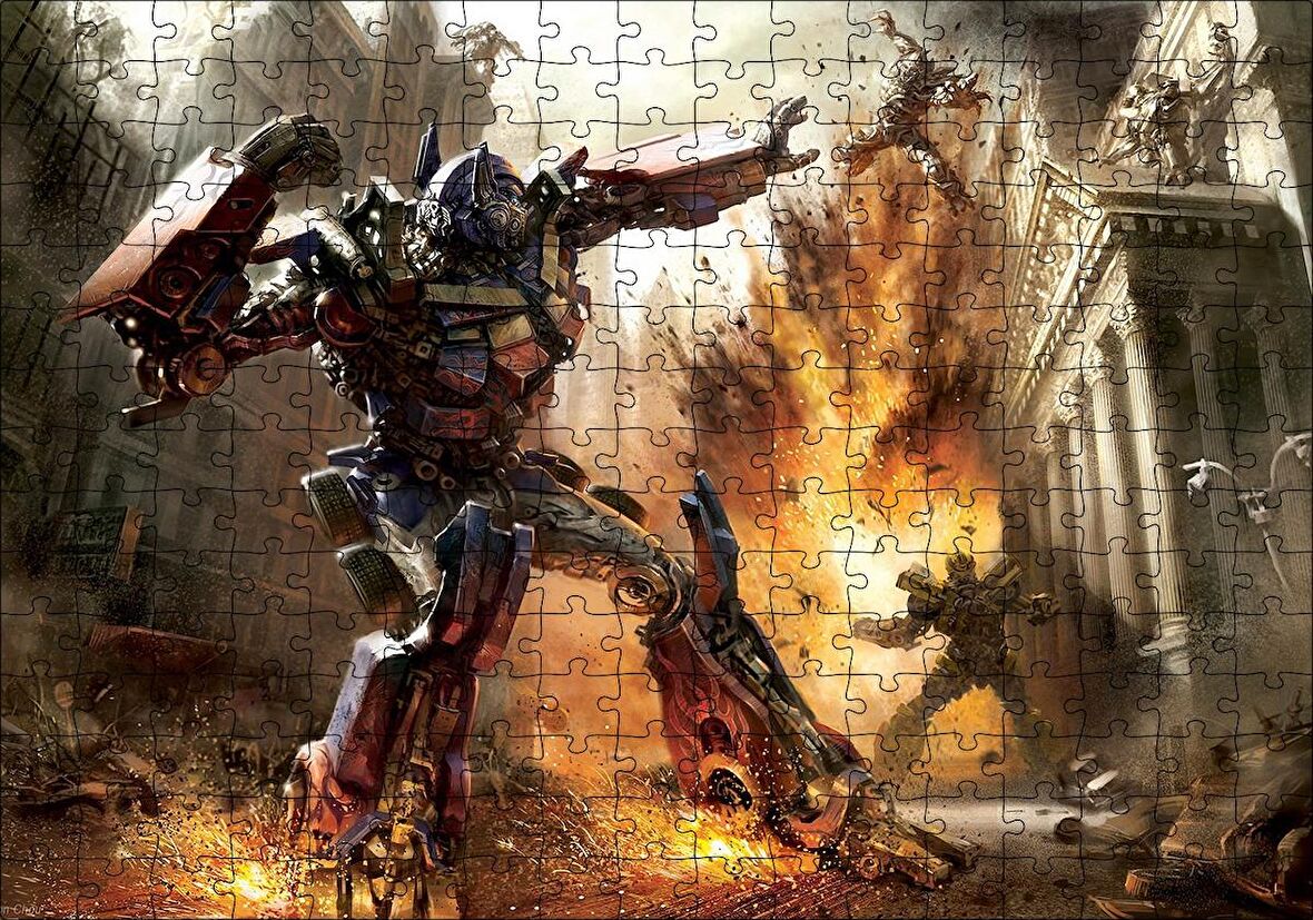 Cakapuzzle  Ayın Karanlık Transformers Filmi Görseli Puzzle Yapboz MDF Ahşap
