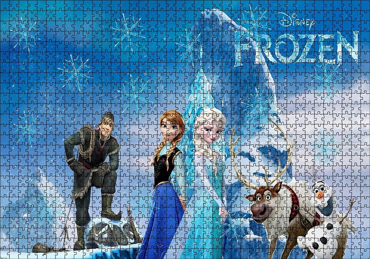 Cakapuzzle  Disney Frozen Karekterleri Görseli Puzzle Yapboz MDF Ahşap