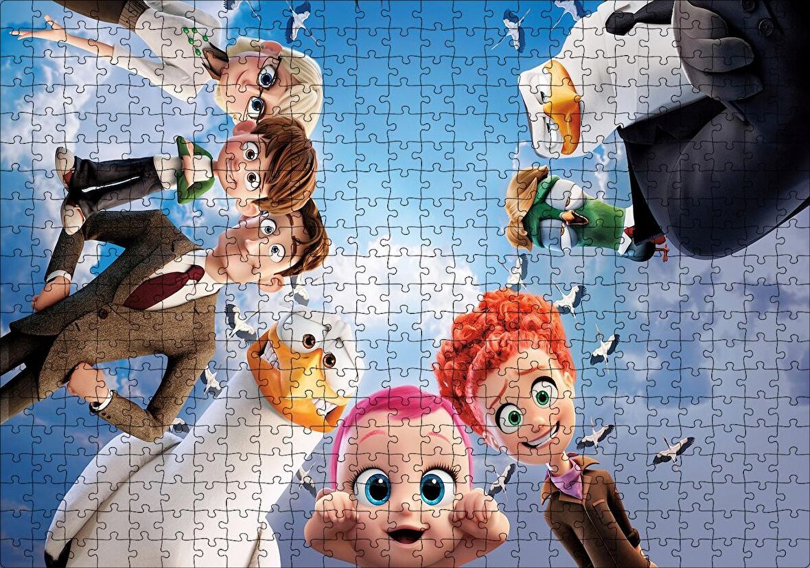 Cakapuzzle  Leylekler Animasyon Filmi Karekterleri Puzzle Yapboz MDF Ahşap