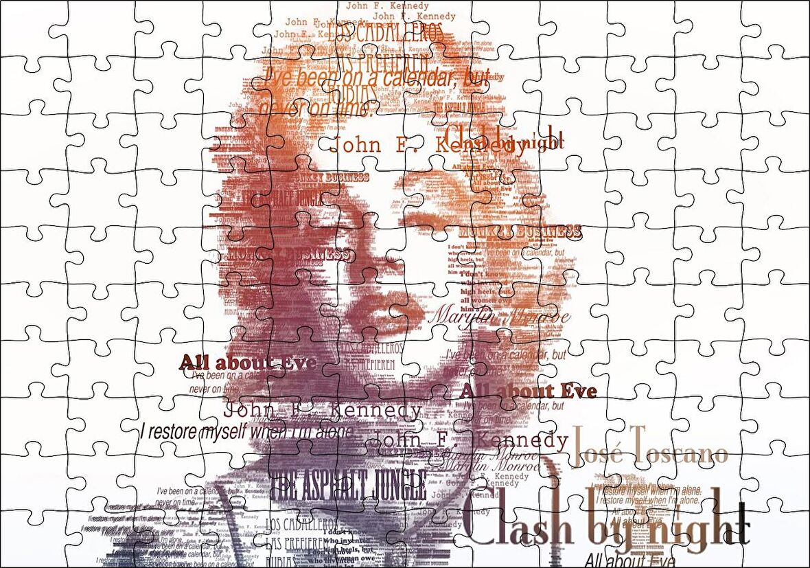 Cakapuzzle  Saç Tasarımı Görseli Puzzle Yapboz MDF Ahşap