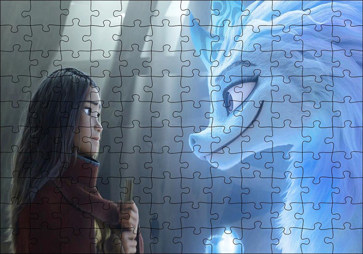 Cakapuzzle  Raya ve Son Ejderha 2021 Görseli Puzzle Yapboz MDF Ahşap