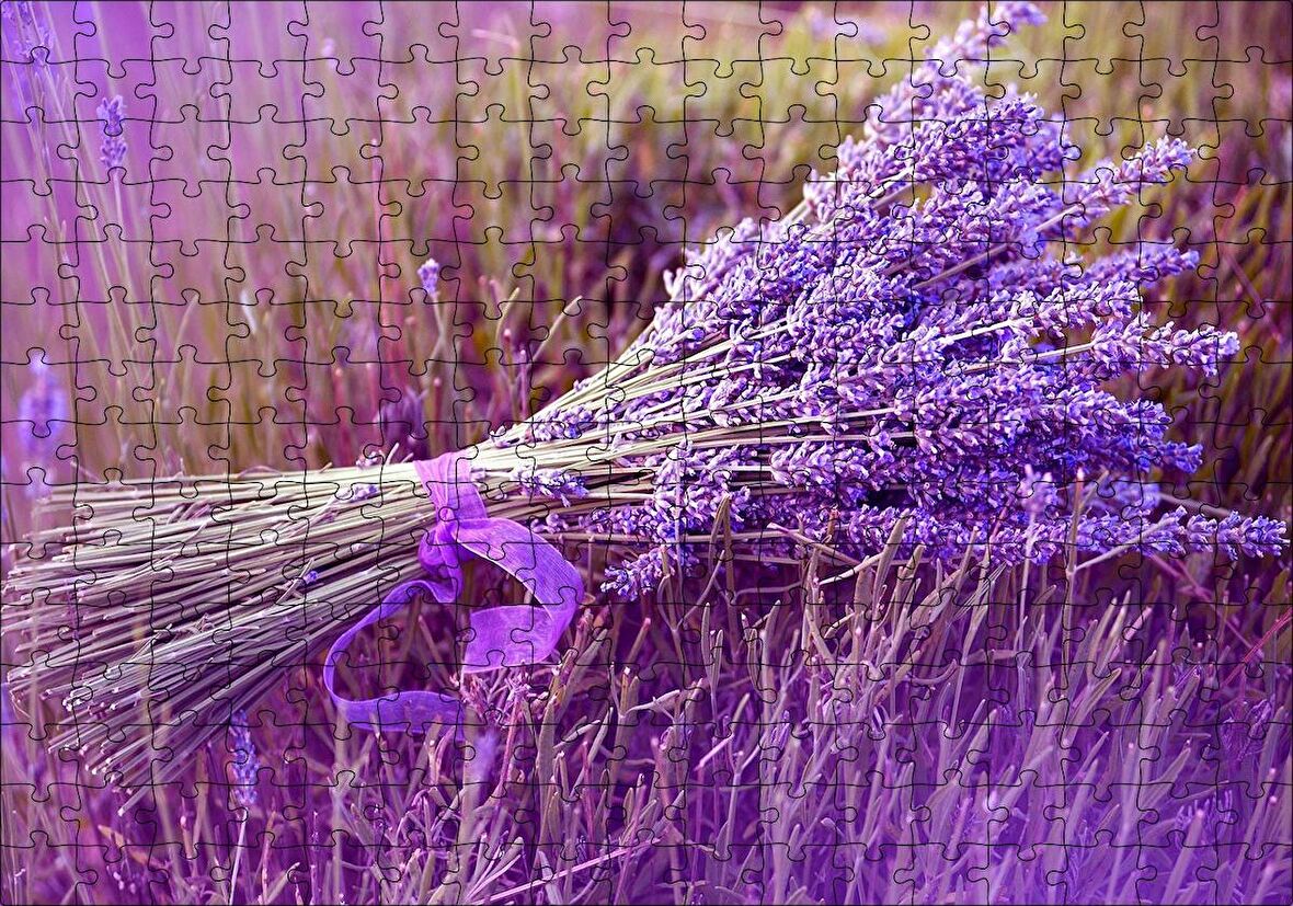 Cakapuzzle  Bir Demet Lavanta Puzzle Yapboz MDF Ahşap