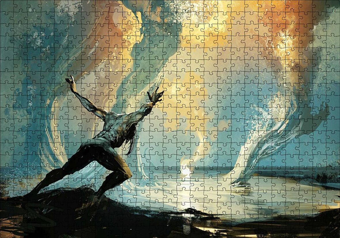 Cakapuzzle  Norrath İntikamcı Tanrıların Efsaneleri Görseli Puzzle Yapboz MDF Ahşap