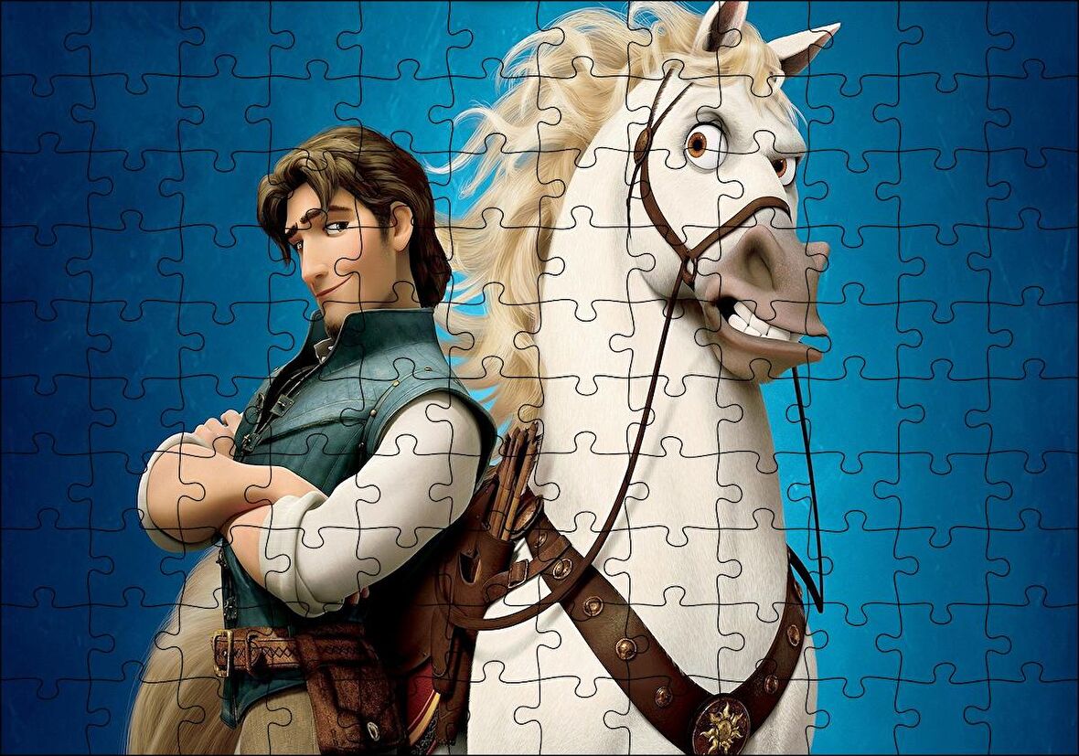 Cakapuzzle  Tangled At ve Sürücüsü Puzzle Yapboz MDF Ahşap