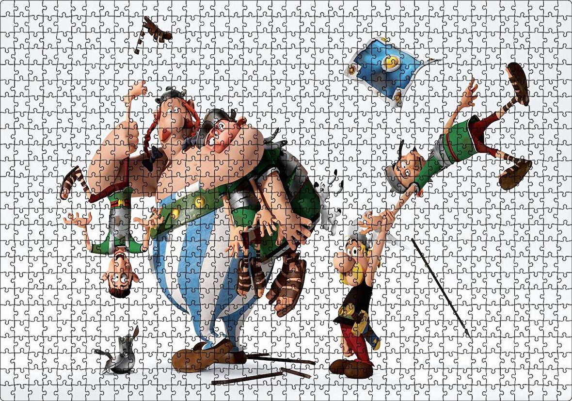 Cakapuzzle  Tanrıların Etki Alanı Asterix Görseli Puzzle Yapboz MDF Ahşap