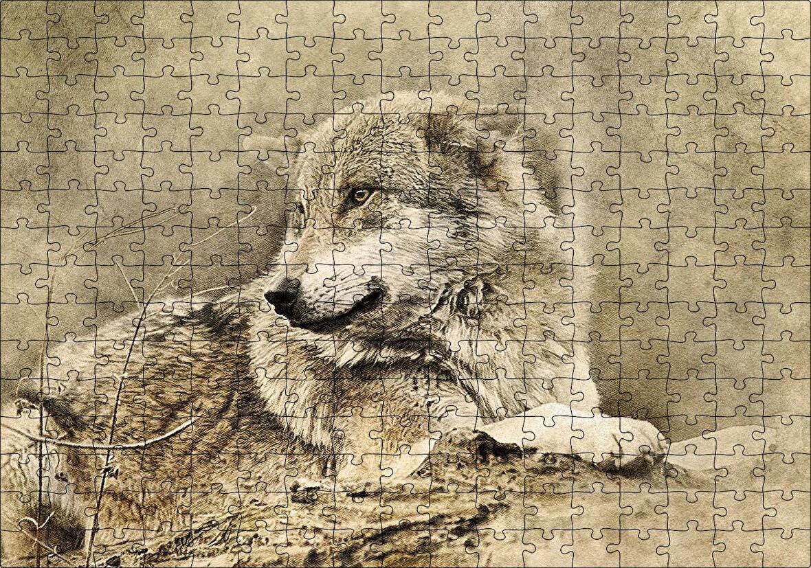 Cakapuzzle  Kurt Eski Fotoğraf Puzzle Yapboz MDF Ahşap