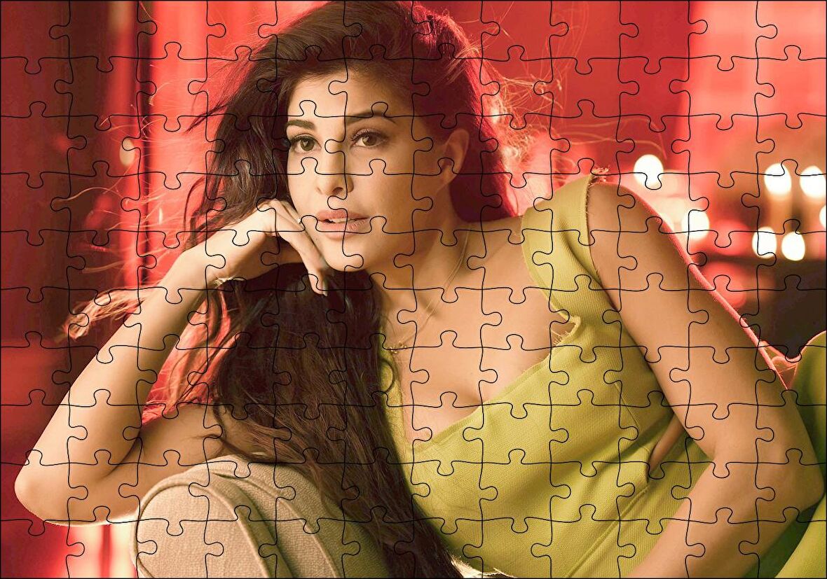 Cakapuzzle Jacqueline Fernandez Hint Aktris Puzzle Yapboz MDF Ahşap